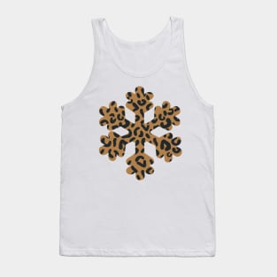 Leopard print snowflake Tank Top